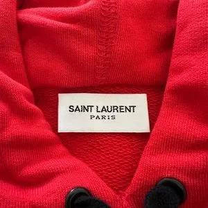 Yves Saint Laurent Shirts Mens Redorange Saint Laurent Hoodie